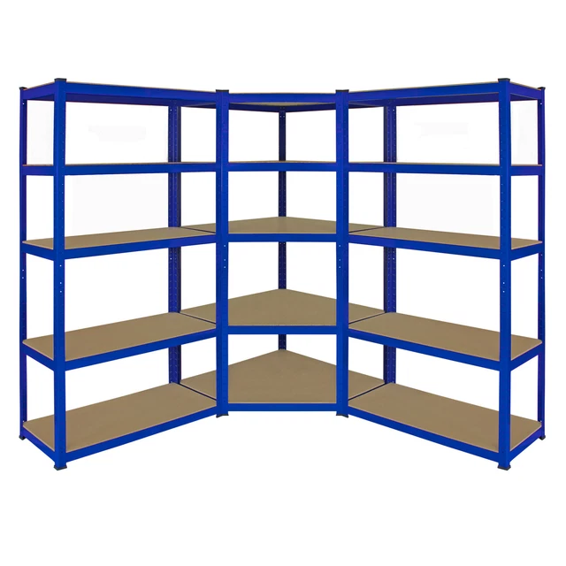 1 x scaffalature per garage con scaffalature angolari 2 x 90 cm ripiani in metallo resistenti