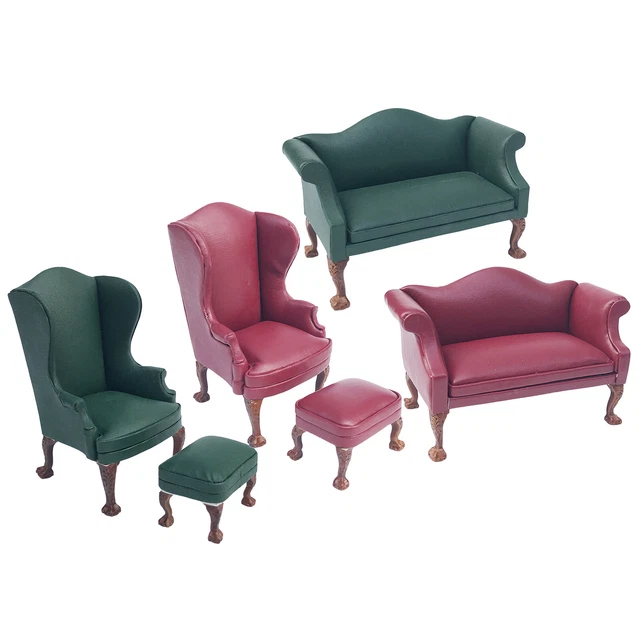 Puppenhaus Möbel Mini Sessel - Miniatur Sofa Für Puppenhäuser 1:12 Maßstab