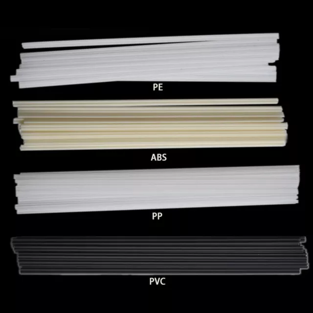PVC ABS Pp Pe Plastique Soudure Tiges 200x5x2.5mm 4coloured Paquet De 50 Pièces