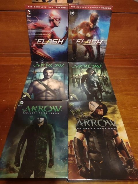 ARROW , FLASH The Complete Series Seasons 1-4 DVD Set 20 Disc DVD