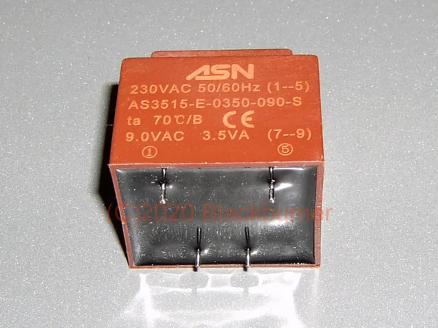 Printtrafo 230V AC 9V AC Encapsulated Transformer AS3515-E-0350-090-S