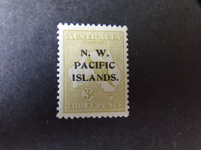 N.W. Pacific Islands - George V 1915 Three Pence Overprint Mounted Mint