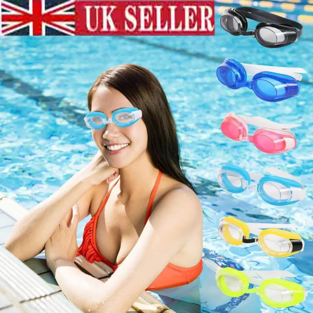 Swim Goggles Swimming Glasses for Adult Kids Eye Protect Non-Fogging Anti UV