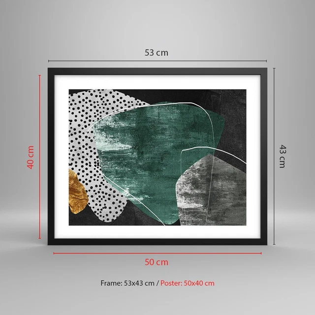 Tableaux Image Example AFFICHE POSTER 50X40CM Tableaux Image Photo Abstraction Texture Collage ...