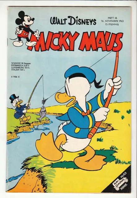 Micky Maus 1963 Nr. 46 Original Ehapa Verlag im guten bis mäßigen Zustand !!!