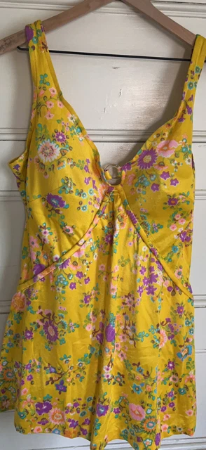 Vintage Peter Pan Swimwear 1 Piece Swimsuit. Size Unknown, Looks Like XL