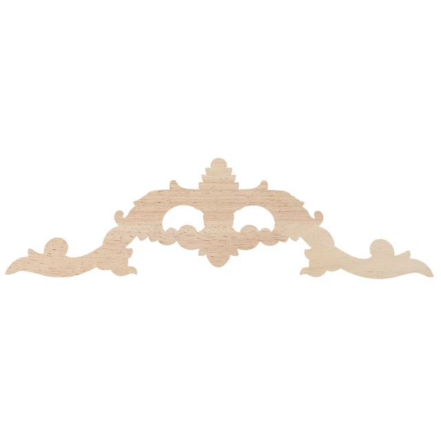 Wood Applique Wood 2Pcs European Style Environmentally Friendly