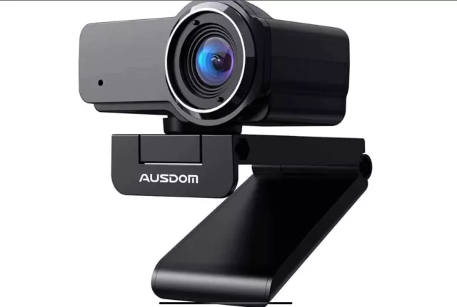 AUSDOM AW635 Full HD Webcam 1080P with Microphone Manual Focus Wide Angle USB