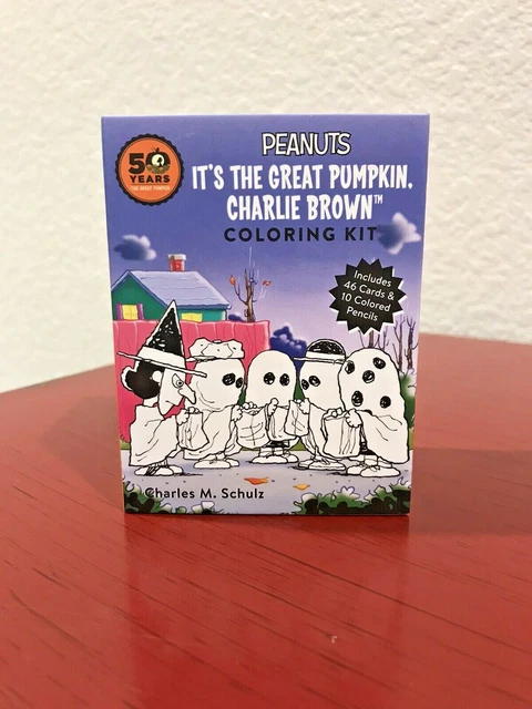 PEANUTS IT'S THE Great Pumpkin Charlie Brown Miniature Coloring Kit ...