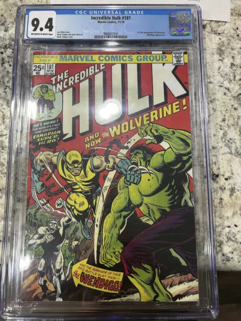 incredible hulk 181 cgc 9.4