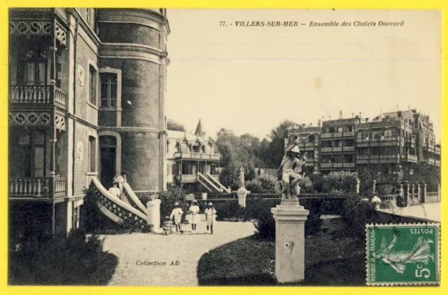 cpa 14 - VILLERS SUR MER Ensemble des CHALETS OUVRARD à Marianne BAULT de BRIX