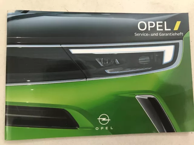 OPEL Serviceheft 2021 2022 ORIGINAL Inspektionsheft und Wartungsnachweis gebrau.