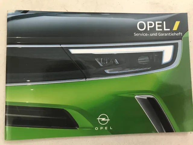 Quaderno di servizio Opel 2021 2022 libretto di ispezione originale e prova di manutenzione prodotto.