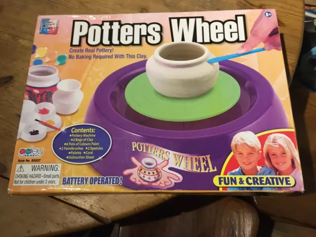 New Other Potters Wheel Pottery Craft Toy Battery Operated Opened Never Used