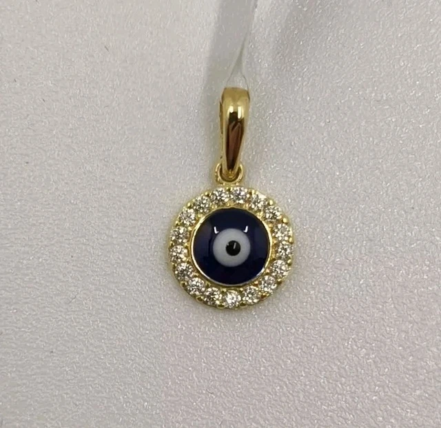 Pendentif Antique Or Rose 18k Avec Agate œil De Chat Et Diamant – Début 1900