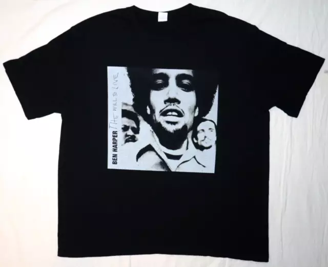Ben Harper The Will To Live Size XL Black Shirt Music Album Cover