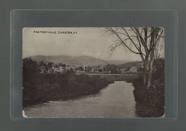 Postcard Factoryville Windsor County Chester Vermont