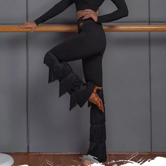 DONNA NAPPA FRANGIA Pantaloni Sala da Ballo Latino Danza Pratica Abiti per la EUR 59 55 PicClick IT