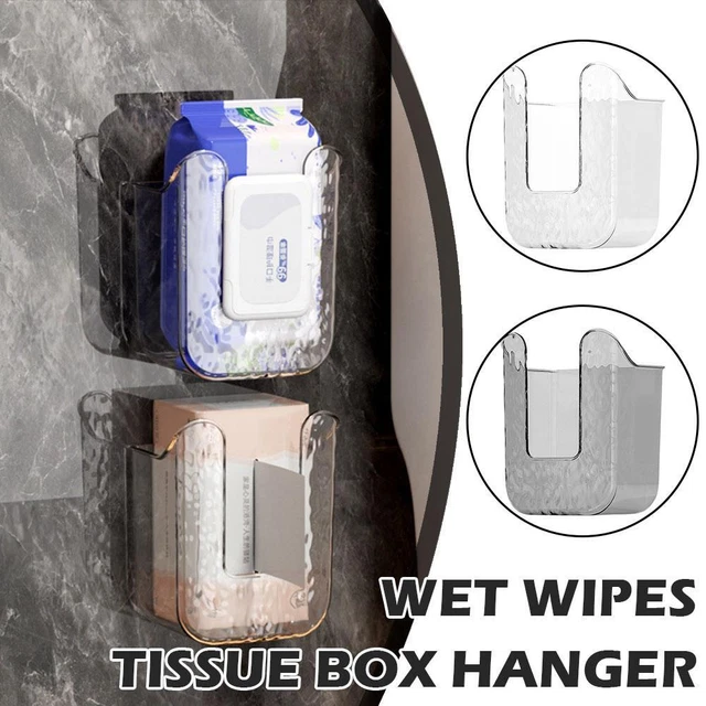 Distributeur Mural Lingettes Humides Transparent - Boîte Rangement Cuisine, Salle De Bain, Bébé