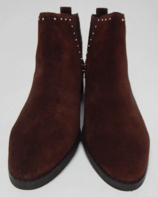 Isaac Mizrahi Live! Taille 8.5 M Femmes Daim Clouté Chelsea Bottines Café 2