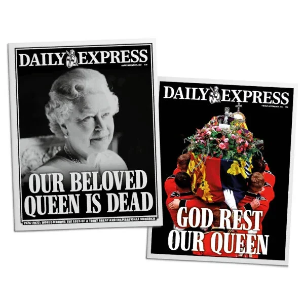 QUEEN ELIZABETH II Daily Express Set Royal Special Editions Famous