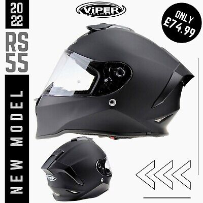 Viper Rs55 Motorcycle Full Face Helmet Motorbike Crash Pinlock Race Track Helmet
