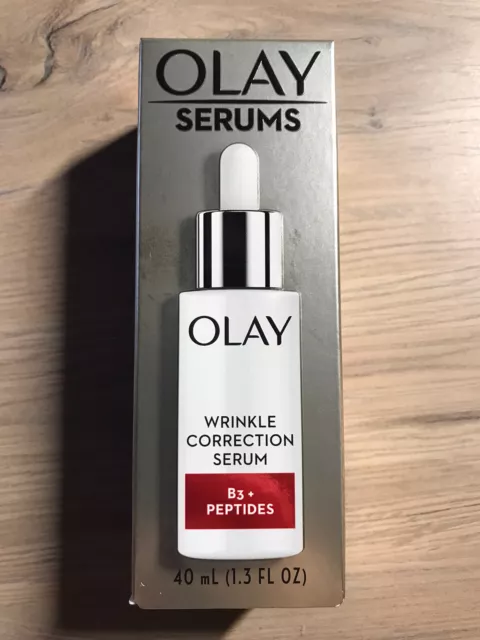 Olay Wrinkle Correction Vitamin B3 + Peptides Serum - 1.3oz