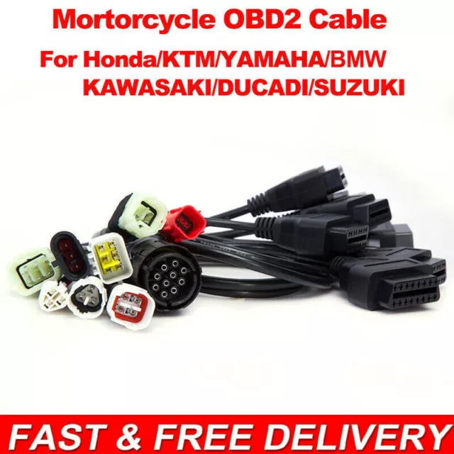 3 PIN to 16 PIN OBDII Connector Diagnostic Tool Adapter Cables For Motorcycle