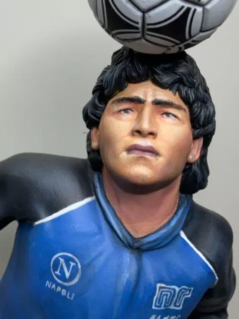 Statuetta Diego Armando Maradona 30cm Il Riscaldamento 19 Aprile 1989 napoli 3