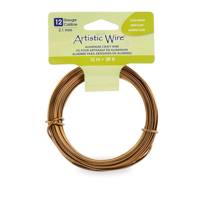 Aluminum Craft Wire, 12 Gauge - Bendable, Floral, Armature, Sculpture, Jewelry M