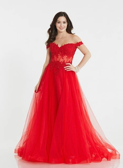 Tiffany nena Red size 18 evening Dress long prom dress BNWT