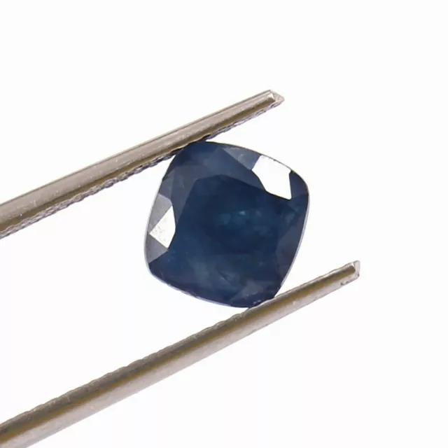 AAA Natural African Blue Sapphire Loose CERTIFIED Cushion Gemstone Cut 3.25 Ct