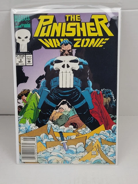 Punisher War Zone #3 Newsstand Chuck Dixon John Romita Jr. 1st print Marvel 1992