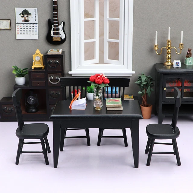 5 teile/satz miniatur stuhl möbel schöne lebendige tisch stuhl mini modell