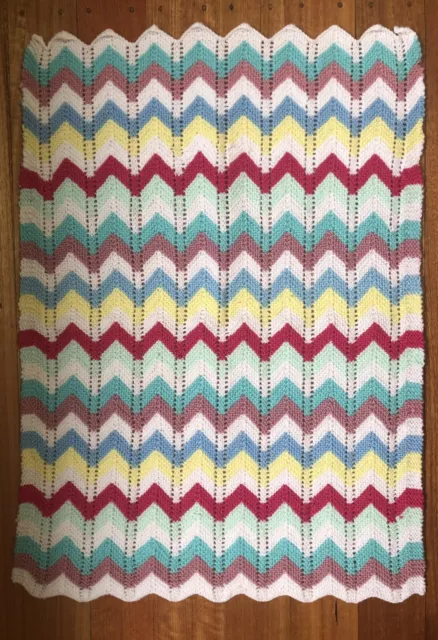 Nanna Technology Handmade Crochet Wool Colourful Knee Baby Rug Blanket