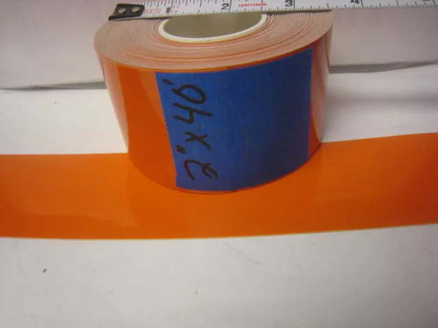 3M ORANGE 7930 High Intensity   Reflective  Tape 2" X 40 feet 2