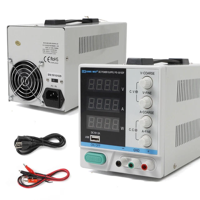 1* alimentatore da laboratorio alimentatore da laboratorio regolabile alimentatore DC 0-30 V 0-10 A