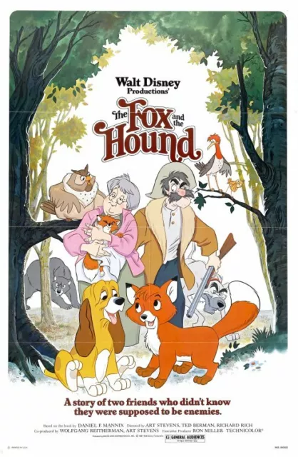 The Fox and the Hound 35mm Film Cell strip very Rare var_e