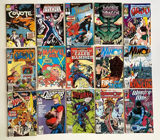 15 MARVEL COMICS lot 1980s 1990s Namor Robocop Darkhawk New Warriors more
