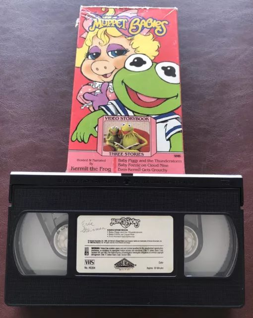 MUPPET BABIES VIDEO Storybook VHS 1989 Piggy, Kermit, Fozzie Jim Henson ...