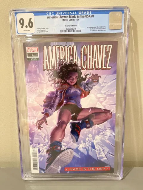 AMERICA CHAVEZ Made in the USA #1 CGC 9.6 NM+ (Marvel 2021) Yoon variant cover