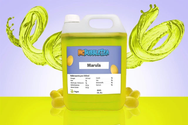 (7,99 EUR/l) Bubble Tea Sirup 5 Liter Marula Infusion/ Konzentrat- 1:20