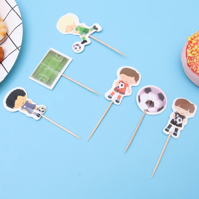 HOMEJOY 48 Pieces Cupcake Decoration De Football Decoration