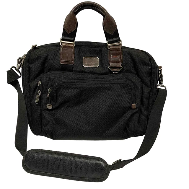 TUMI Black Alpha Bravo Yuma Briefcase