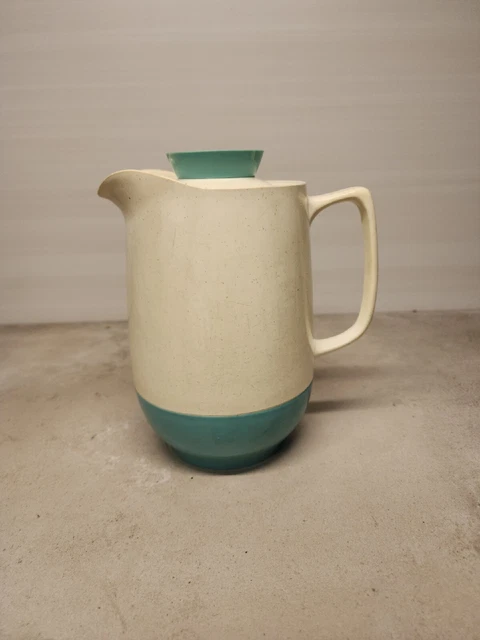 U3 Vintage VACRON Bopp-Decker Aqua Blue Vacuum Plastic Pitcher Carafe w/ Lid