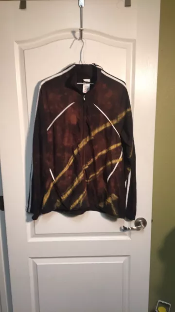 Adidas Star Wars Track Jacket XL Acid Wash Black/Gold Full Zip RARE