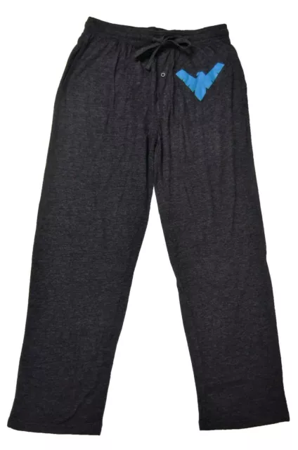 Mens Womens NEW Batman Nightwing Dark Knight Gray Pajama Lounge Pants Size S-2XL