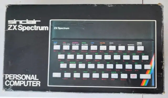 Original 48k ZX Specturm 1980s Computer composite video working well