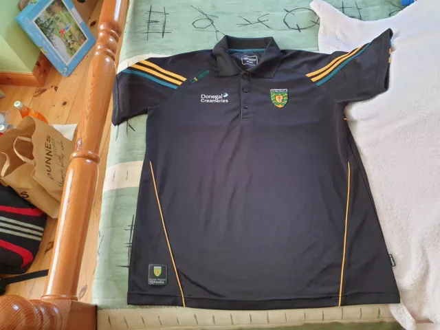 Donegal Gaelic Football Polo Shirt 2013 to 2014 Medium Adult GAA O'Neills Irish