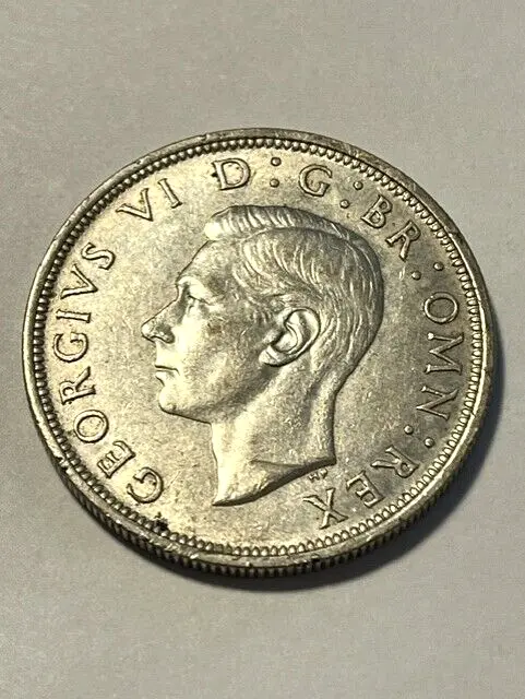 1937 Great Britain 1/2 Crown Silver XF #12520